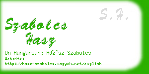 szabolcs hasz business card